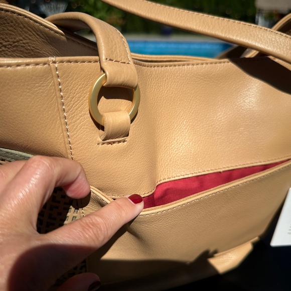 NWT Hammitt Andersen Breeze Block Tan And Brushed Gold Tote - Picture 9 of 16